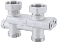 Umlenkstück Durchgangsform absperrbar (Ein-/Zweirohr)