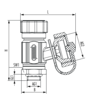 SFE-Hahn mit Handrad