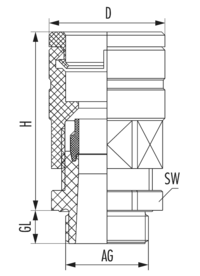 Fitting en polyamide Duo-PA, Cable Gland