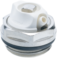 Air bleeder valve turnable with o-ring