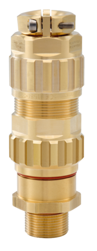 EXIOS +MZ Messing blank, Kabelverschraubung, EXIOS