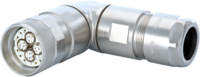 M23 Profinet Winkelkabelsteckverbinder, M23, Rundsteckverbinder, Steckverbinder