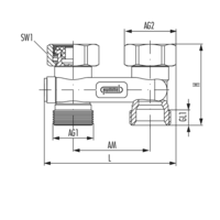 Umlenkstück Durchgangsform