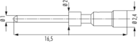 M23 Signal contacts, M16, M23, Signal, Circular Connector, Connector