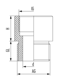 Adapter E-M-PA, Cable Gland