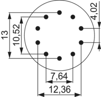 M23 Leistung Kontakteinsätze – 10-polig, Rundsteckverbinder, Steckverbinder, M23, Leistung