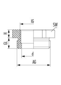 Reduzierung R-M-PA, Kabelverschraubung