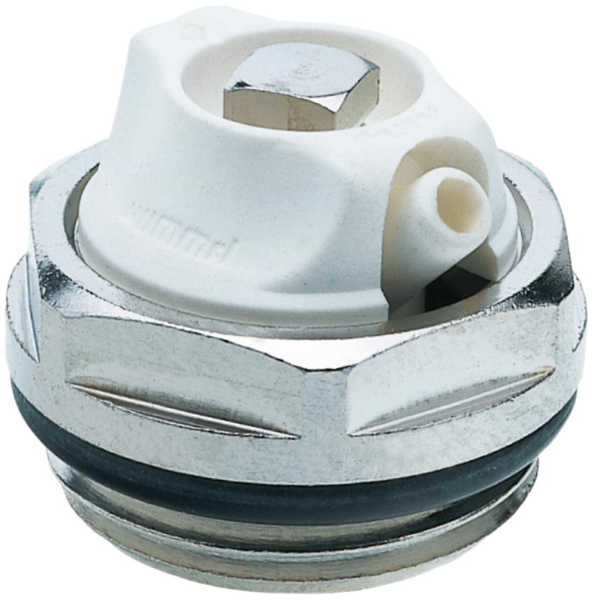 Air bleeder valve turnable with o-ring