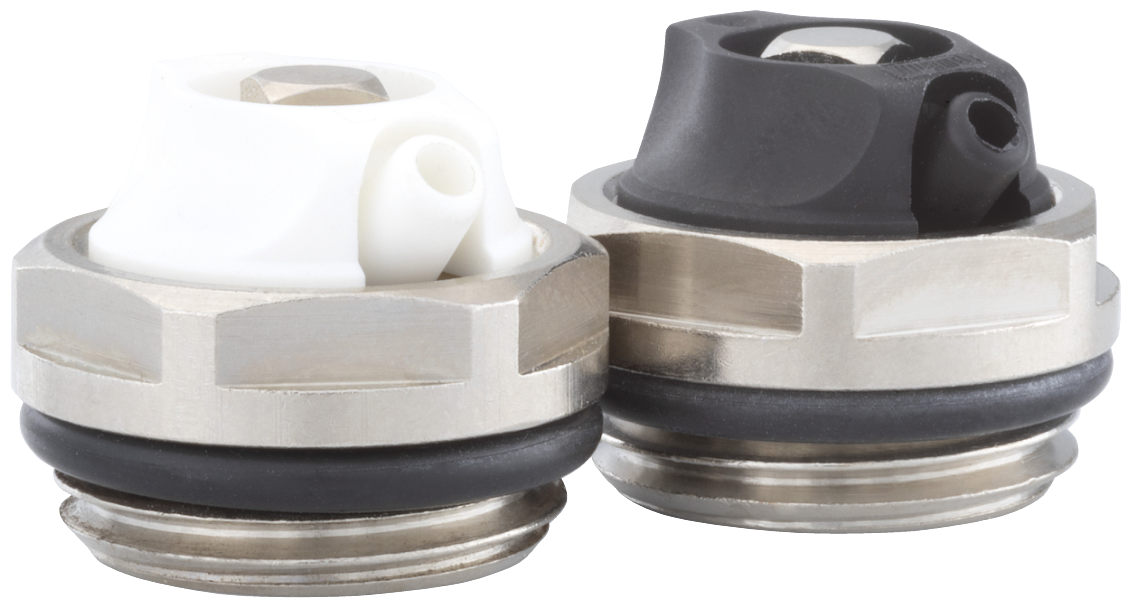 Air bleeder valve turnable with o-ring