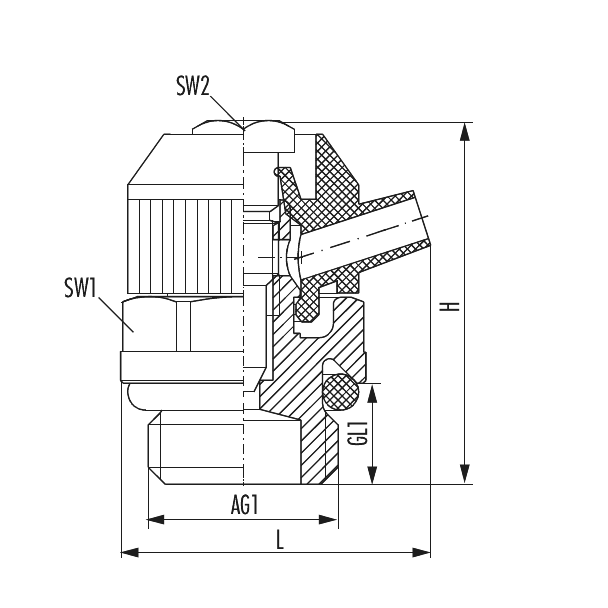 Air bleeder valve with o-ring G 1/4