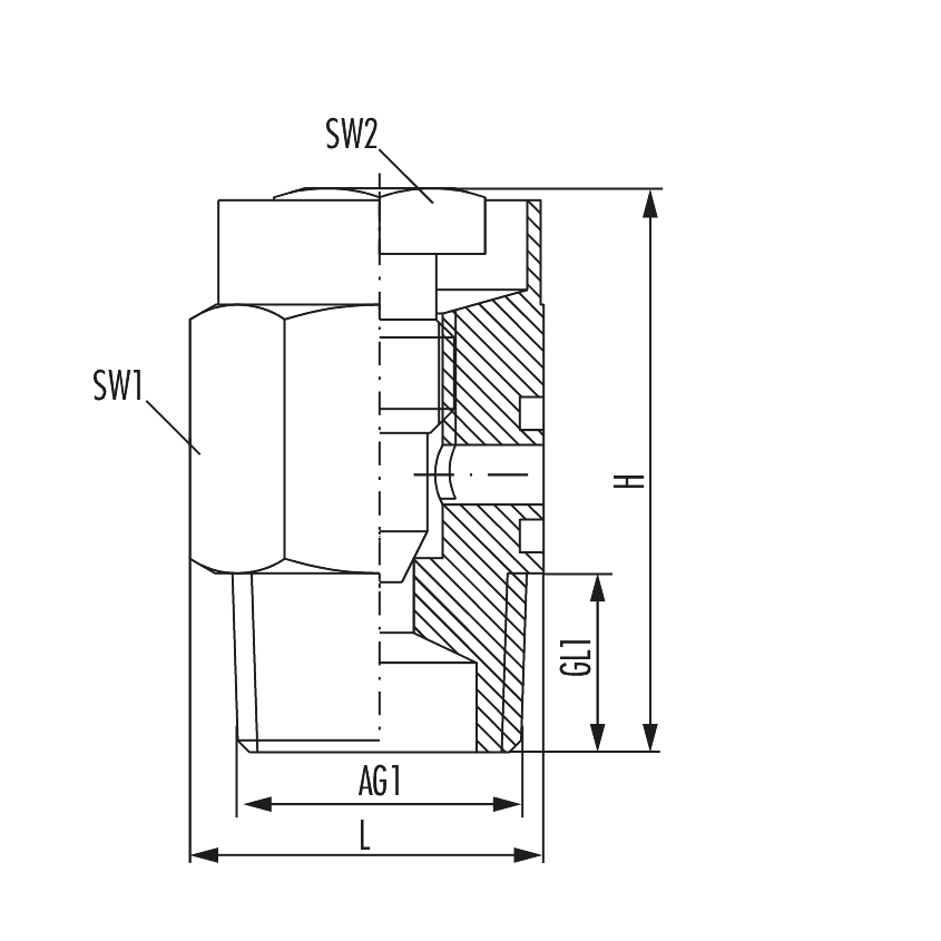 Air bleeder valve with with key operation R 1/8