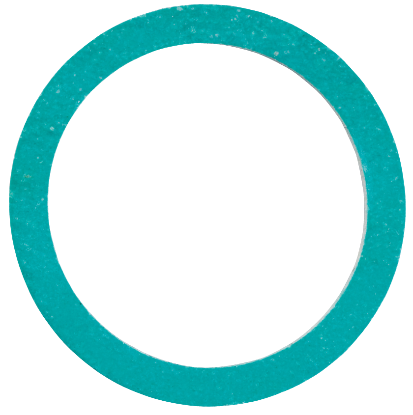 Anschlussgewinde-Dichtringe aus Faserverbundstoff