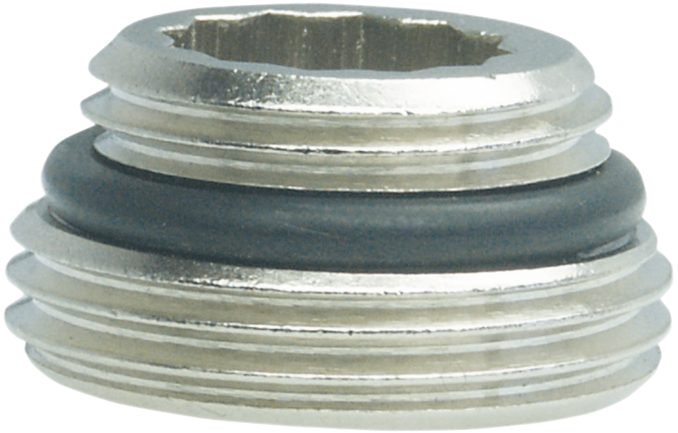 Anschlussnippel aus Messing vernickelt