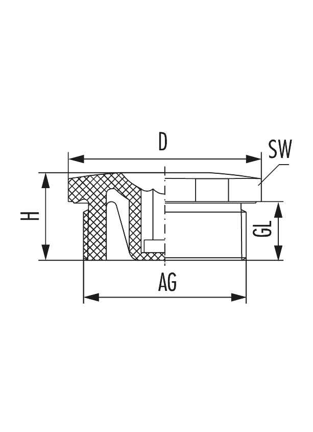 ﻿Bouchon V-NE, Cable Gland