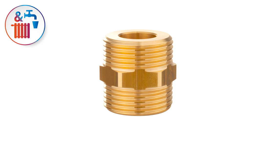 Connector nipple flat sealing