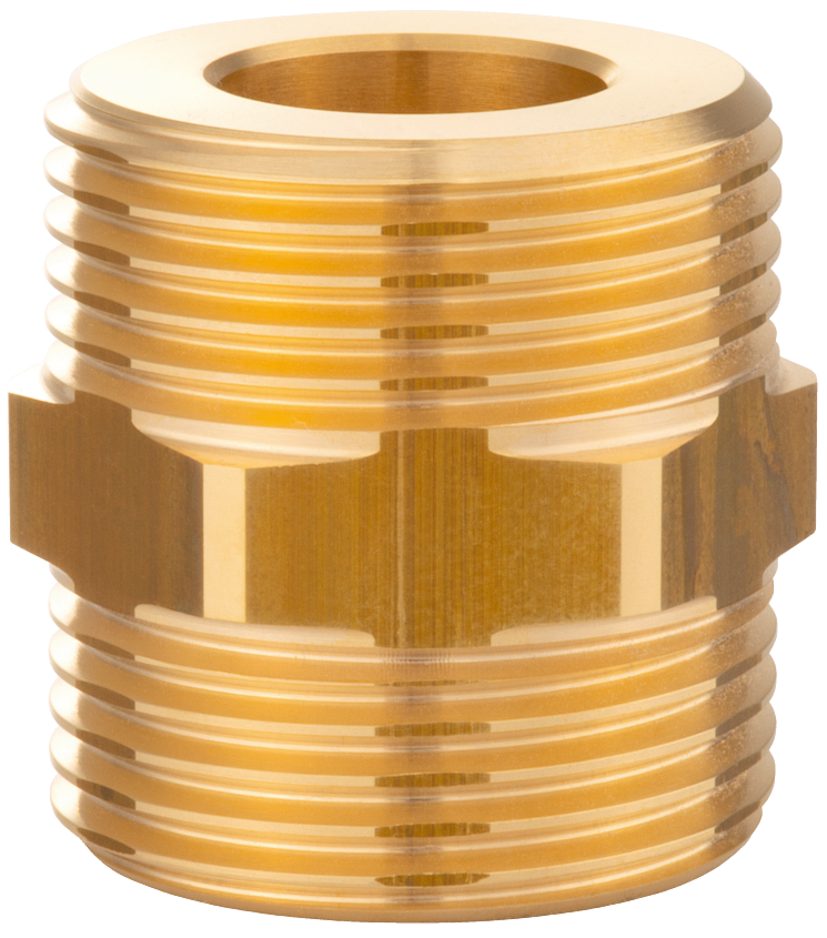 Connector nipple flat sealing