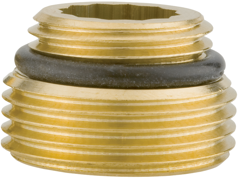 Connector nipple made of brass