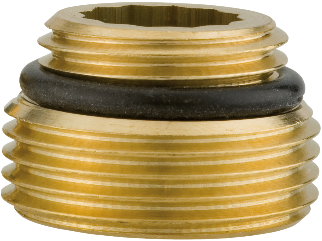 Connector nipple made of brass