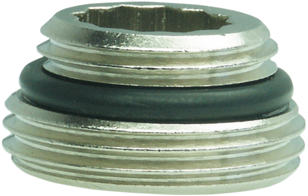 Connector nipple made of nickel plated brass