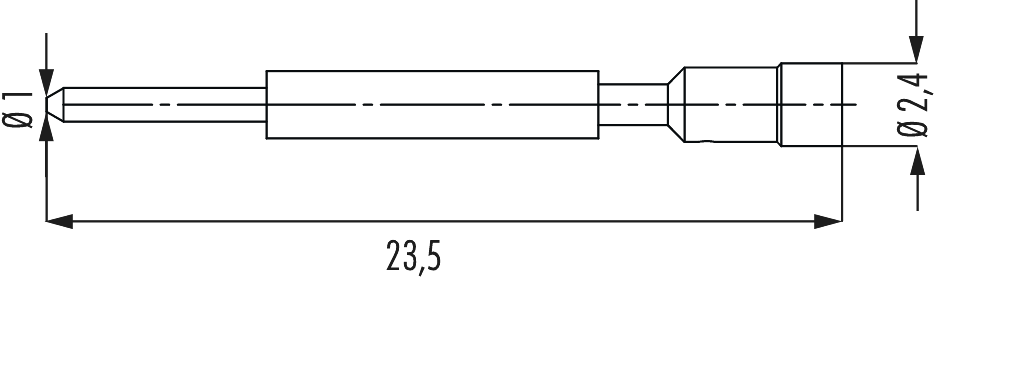 Contacts M23 Fast Ethernet PoE, Circular Connector, Connector, M23