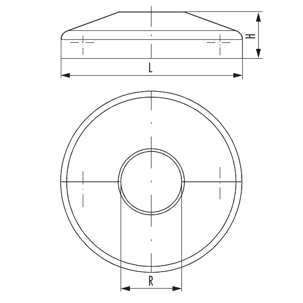 Einzel-Abdeckrosette