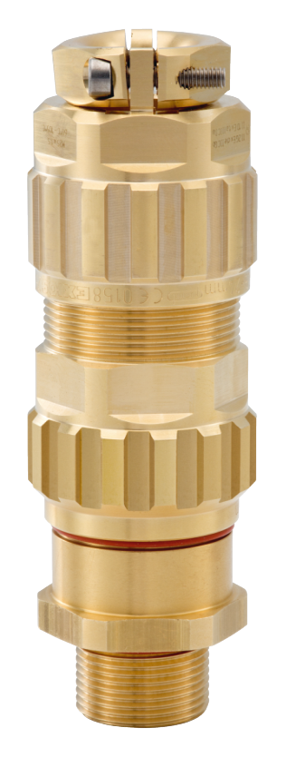 EXIOS +MZ Laiton brillant, Cable Gland, EXIOS