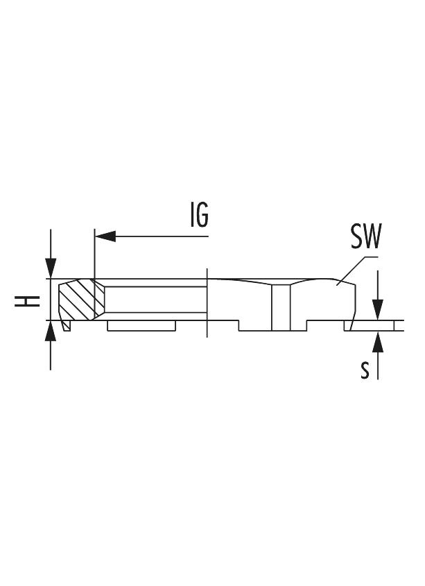 Gegenmutter GM-EMV, Kabelverschraubung, Zubehör