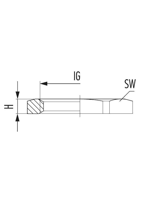 Gegenmutter GM-INOX, Kabelverschraubung, Zubehör