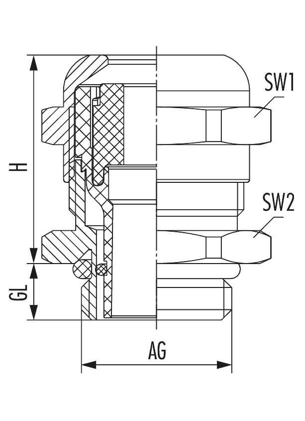 HSK-INOX-EMC-Ex, Cable Gland