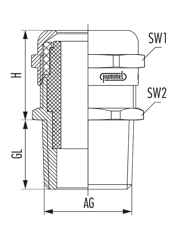 HSK-INOX-Ex-d, Cable Gland