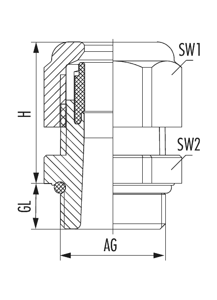 HSK-K-Ex-Active, Cable Gland