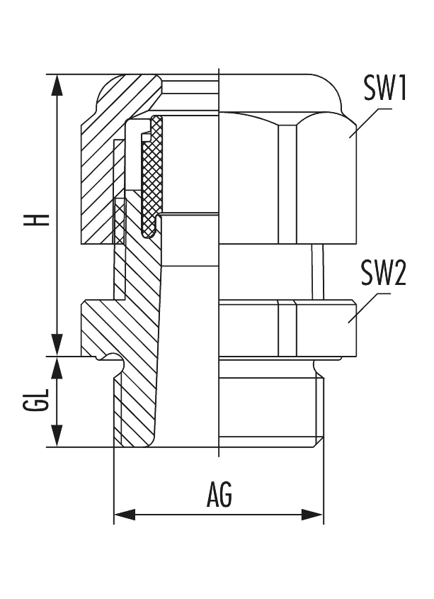 HSK-K, Cable Gland
