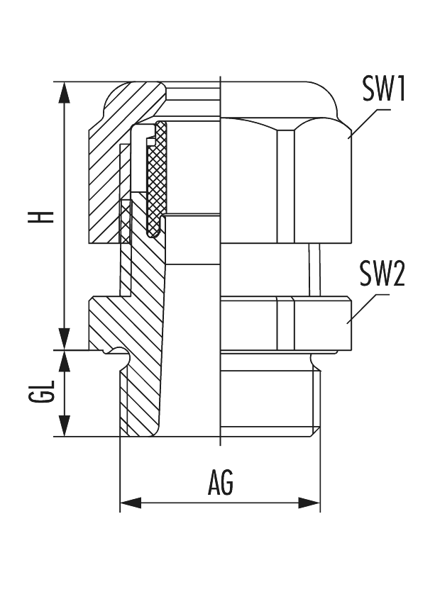 HSK-KE/KR, Cable Gland