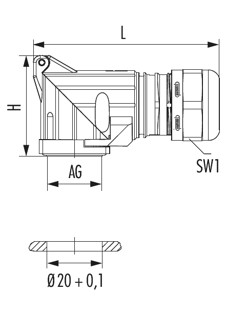 HSK-M-W, Cable Gland