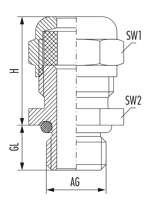 HSK-MINI-INOX, Cable Gland