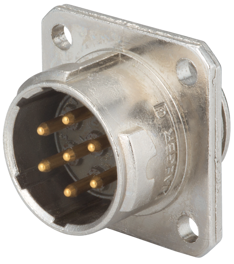 Industrielle Connecteur d'appareil avec bride, Circular Connector, Connector