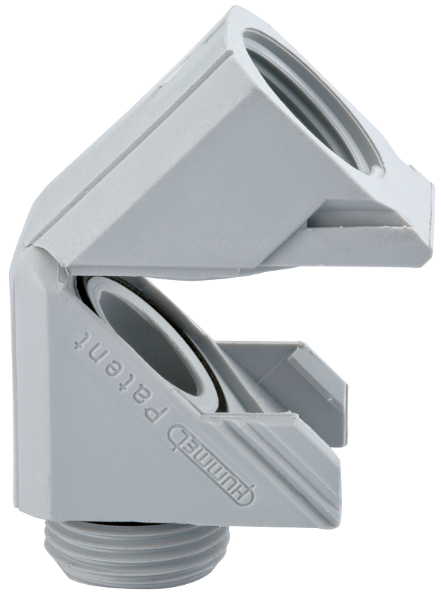 Klapp-Winkel mit O-Ring, Kabelverschraubung