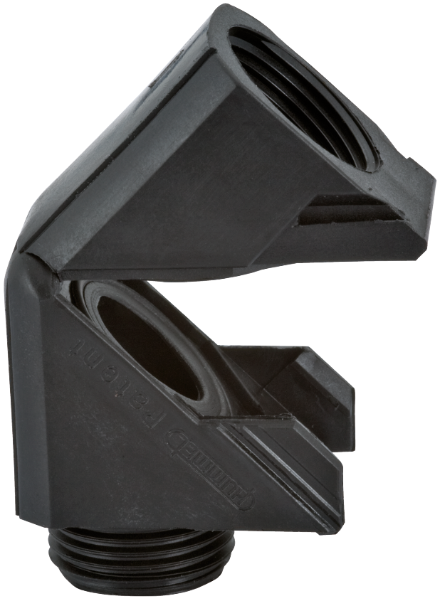 Klapp-Winkel mit O-Ring, Kabelverschraubung