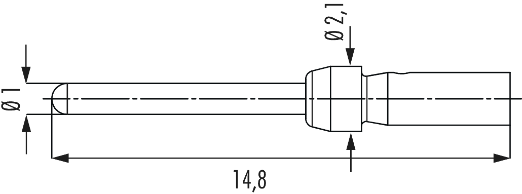 Kontakte M27 Signal, Rundsteckverbinder, Steckverbinder, M27, Signal