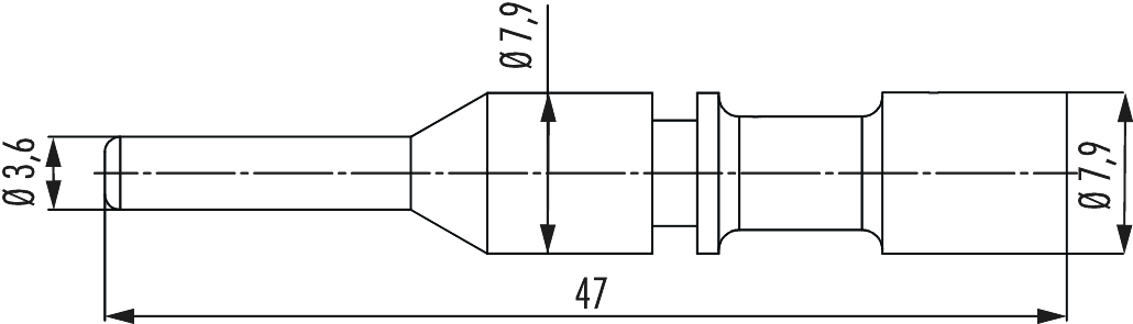 Kontakte M40 Leistung, Rundsteckverbinder, Steckverbinder, M40, Leistung