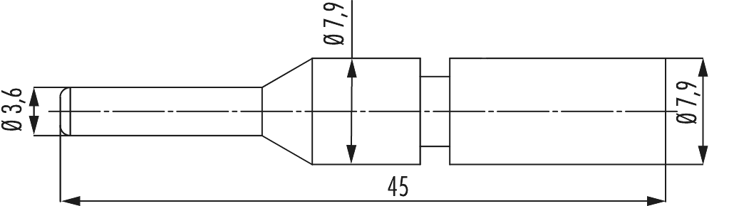 Kontakte M40 Leistung, Rundsteckverbinder, Steckverbinder, M40, Leistung