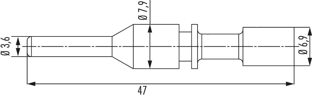Kontakte M40 Leistung, Rundsteckverbinder, Steckverbinder, M40, Leistung