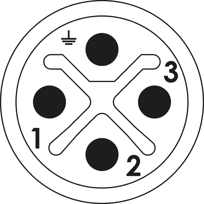 M12 Power inserts, Circular Connector, Connector, M12, Power