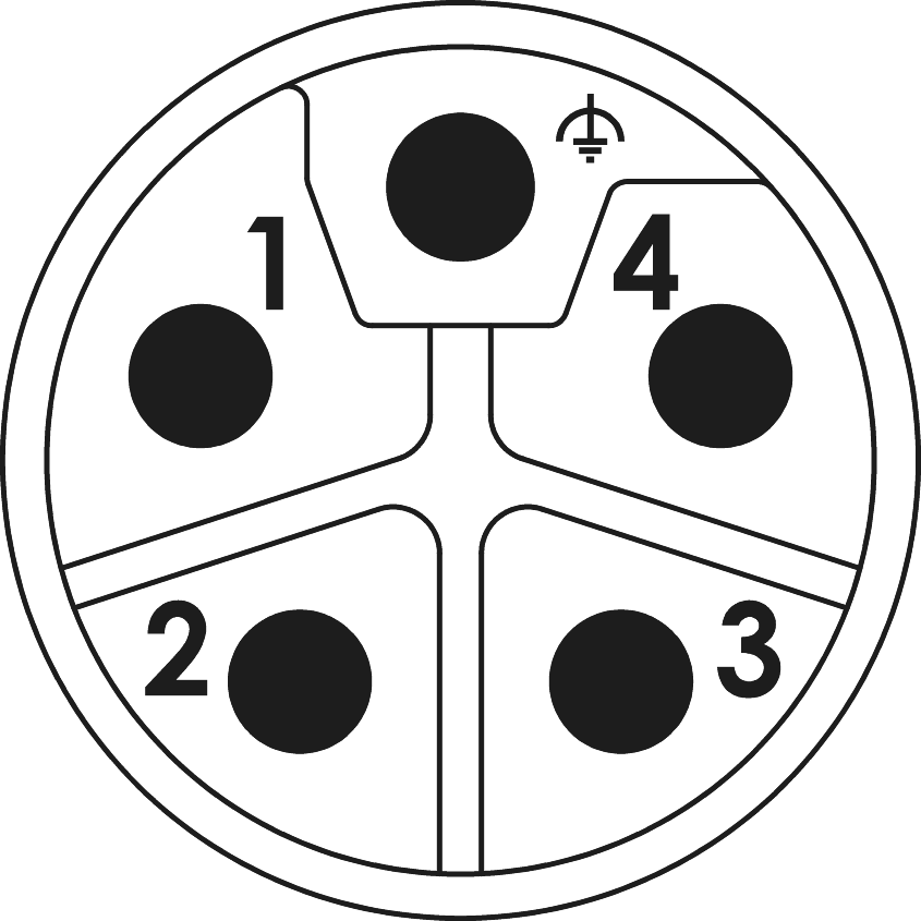 M12 Power inserts, Circular Connector, Connector, M12, Power