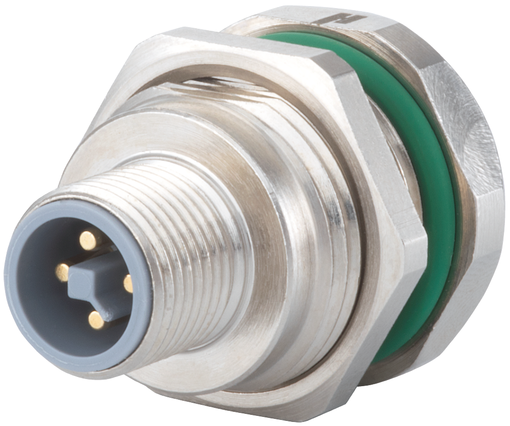 M12 Power panel connector, Circular Connector, Connector, M12, Power