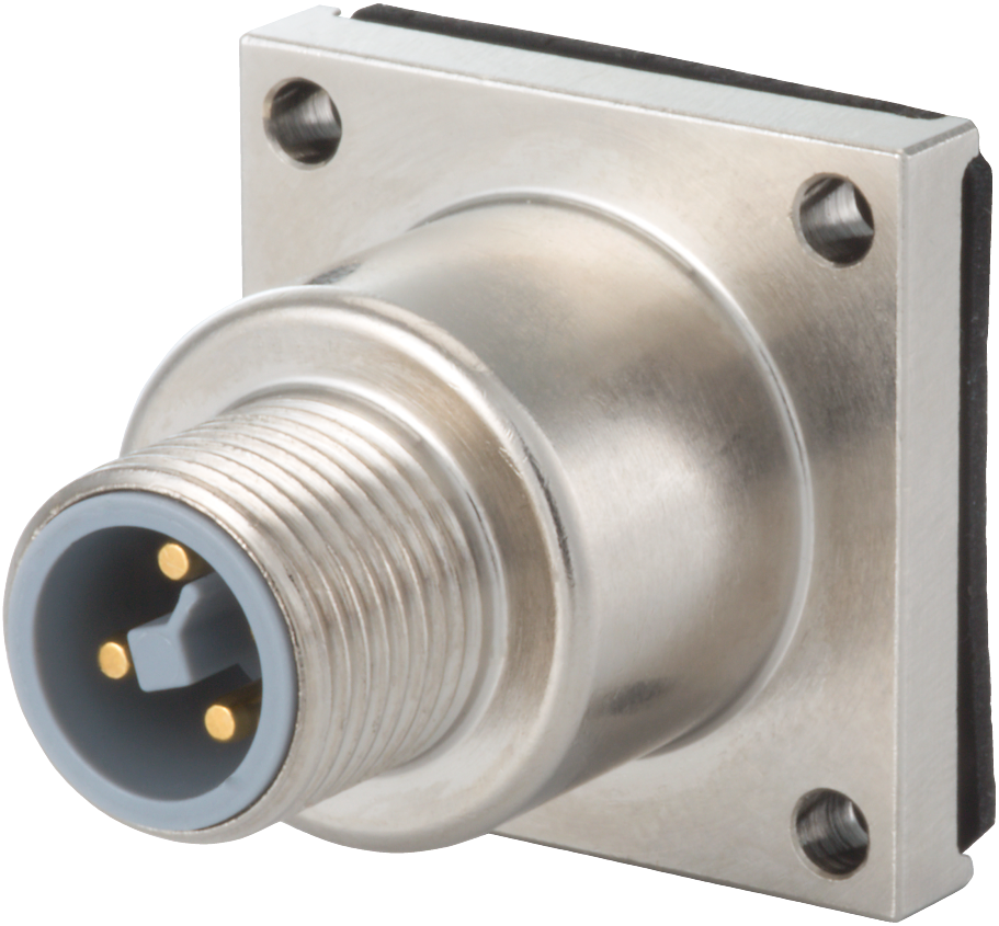 M12 Power panel connector, Circular Connector, Connector, M12, Power