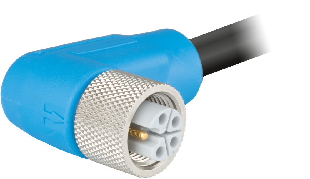 M12 Power surmoulé – codage L – Connecteur de câble à angle droit, Circular Connector, Connector, M12, Power