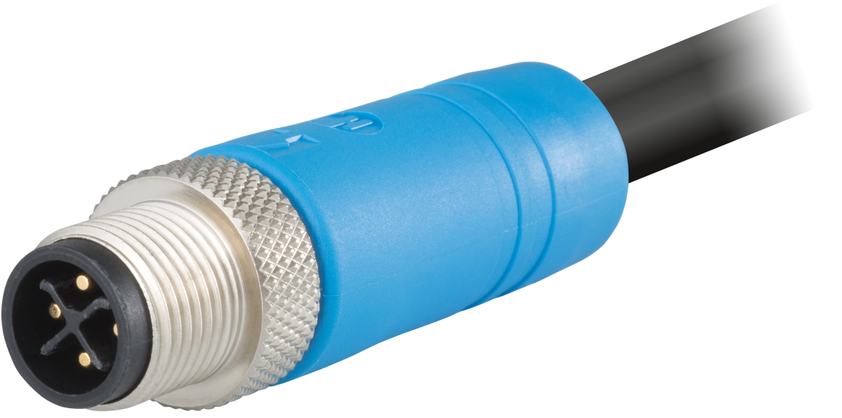 M12 Power umspritzt – Kodierung S – Kupplungssteckverbinder, Rundsteckverbinder, Steckverbinder, M12, Leistung