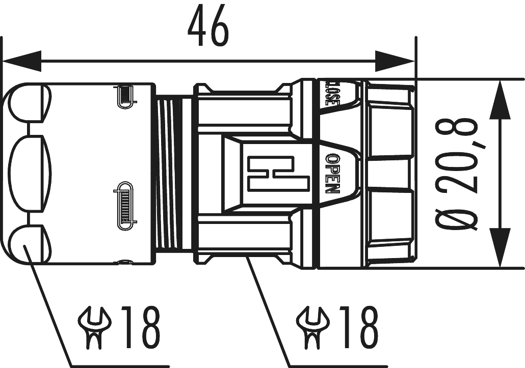 M16 cable connector, Circular Connector, Connector, M16