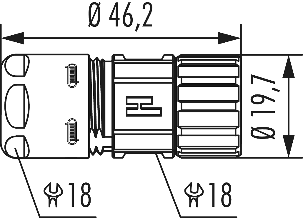 M16 Connecteur de câble, Circular Connector, Connector, M16